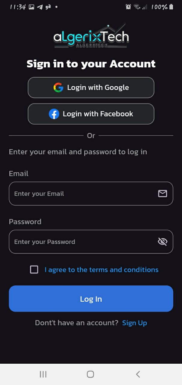 Sinodin Shop login screen dark